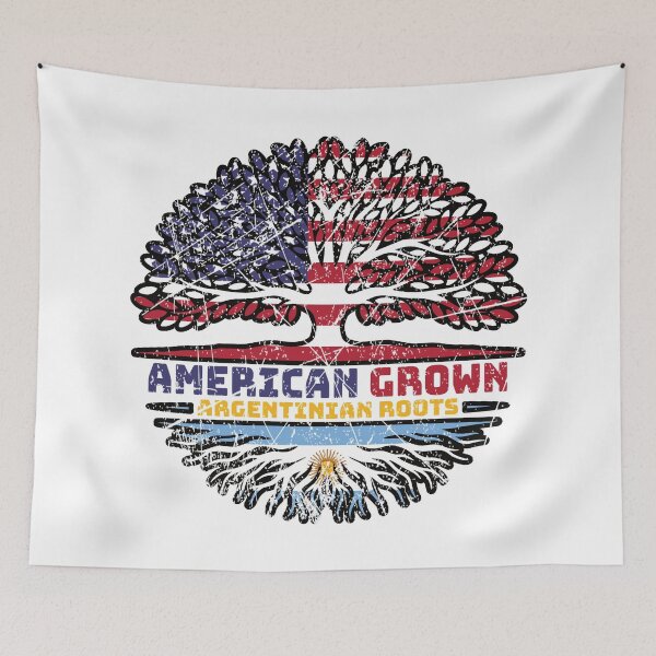 Item preview, Argentina Argentine Argentinean Argentinian US American USA United States Tree Roots Flag designed and sold by FlagX.
