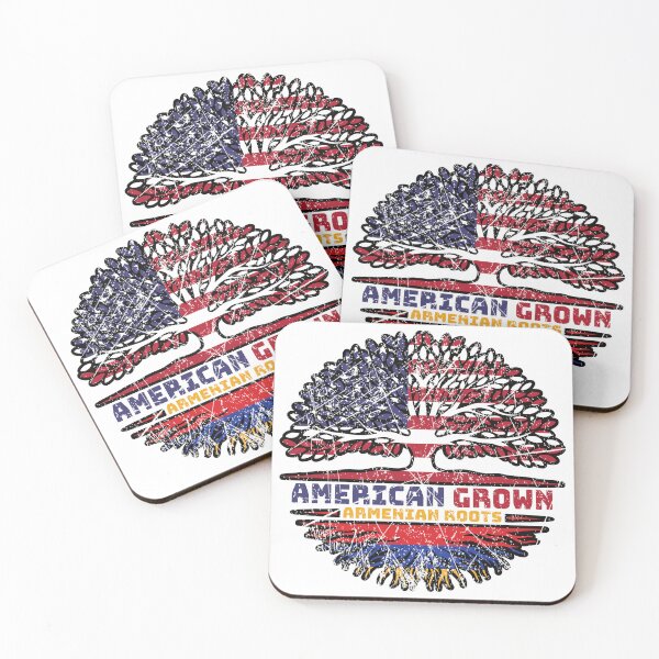 Item preview, Armenian Armenia US American USA United States Tree Roots Flag designed and sold by FlagX.