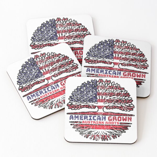 Item preview, Austria Austrian US American USA United States Tree Roots Flag designed and sold by FlagX.