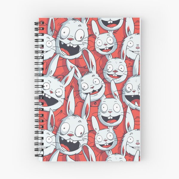 Item preview, Eccentric Cartoon Rabbits on Red designed and sold by PICbyFemke.