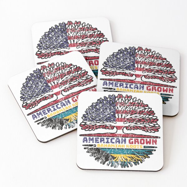 Item preview, Bahamas Bahamian US American USA United States Tree Roots Flag designed and sold by FlagX.