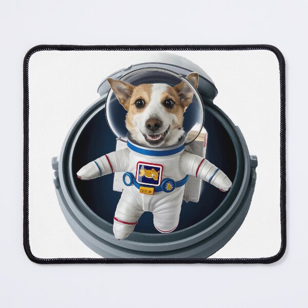 Item preview, cute dog in space designed and sold by graphicboyz112.