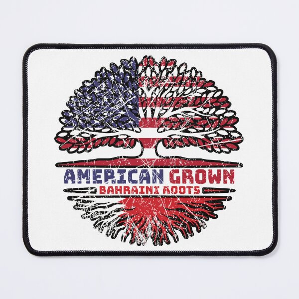 Item preview, Bahrain Bahraini American USA Tree Roots Flag designed and sold by FlagX.