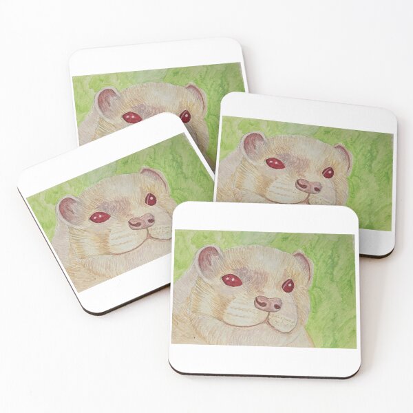 Item preview, Albino ferret designed and sold by TanyaSealeyArt.