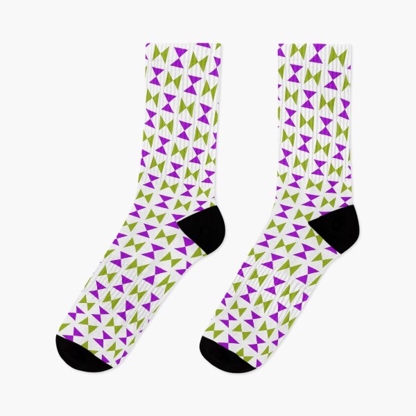 Item preview, Purple & Green Bowtie Hourglass Mirrored Triangles Supreme Templates  designed and sold by Alchemy-A-La-G.
