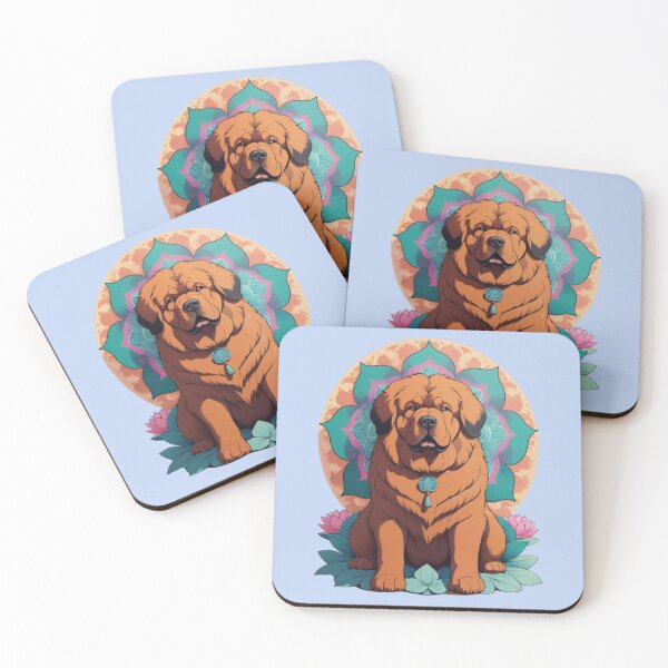 Item preview, The guardian of my peace. Tibetan mastiff in his garden. designed and sold by NewtBoo.