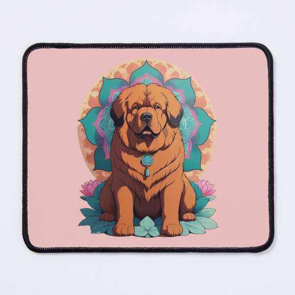 Item preview, The guardian of my peace. Tibetan mastiff in his garden. designed and sold by NewtBoo.