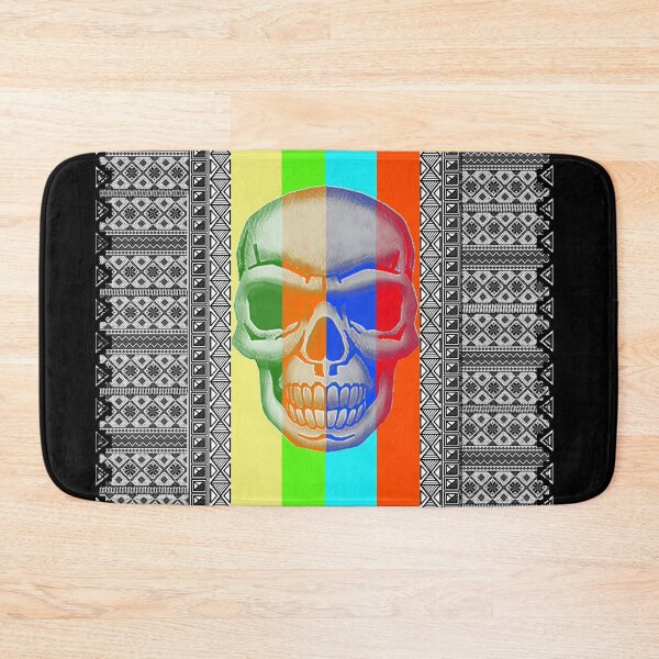 Item preview, Rainbow skull with ethnic pattern designed and sold by Bukhisz.