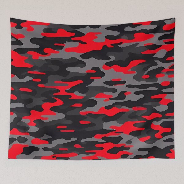 Item preview, Red and Black Camouflage designed and sold by TheCamoShop.