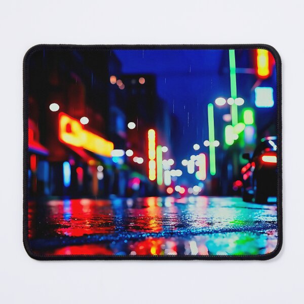 Item preview, Street city night, light bokeh, defocused background, no.3 designed and sold by Gabi.Media.