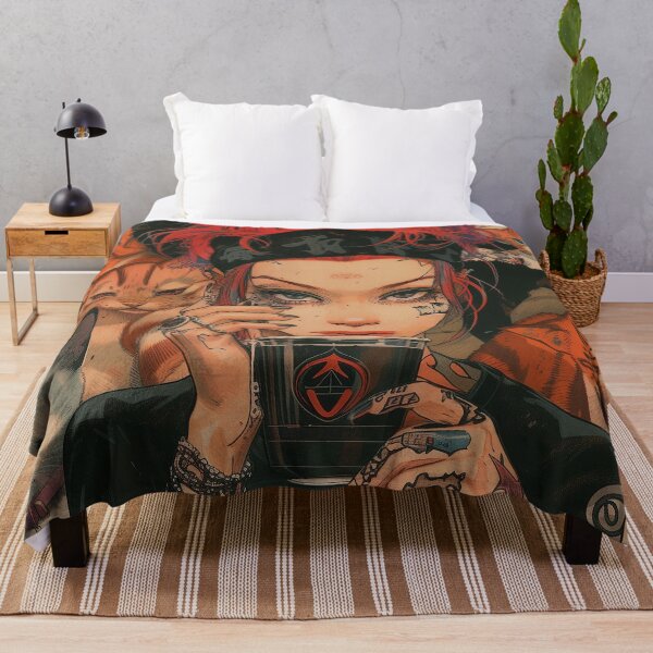 Item preview, Redhead Punk Girl and Whimsical Cats: Pop Art Print designed and sold by 33wolvesdesigns.