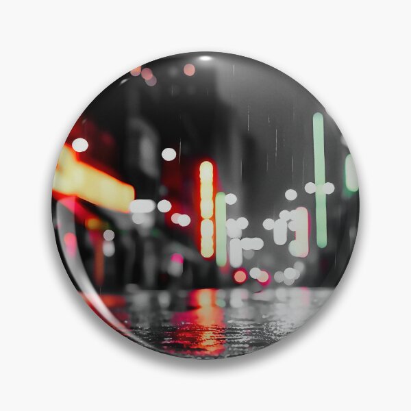 Item preview, Street city night, light bokeh, defocused background, no.3 black designed and sold by Gabi.Media.
