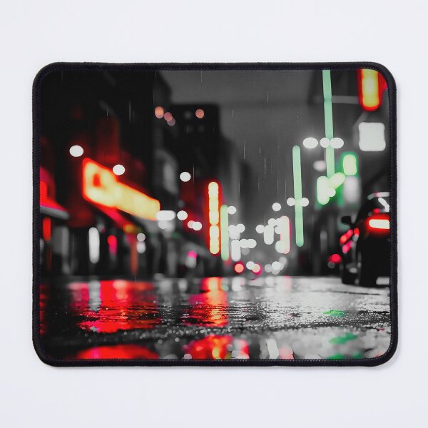 Item preview, Street city night, light bokeh, defocused background, no.3 black designed and sold by Gabi.Media.