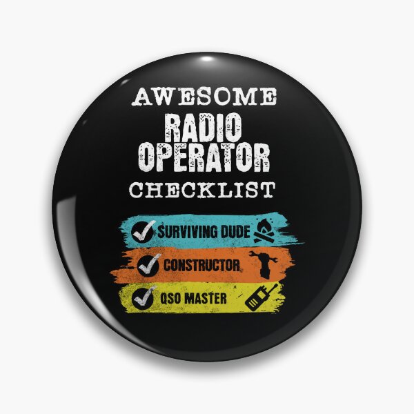 Item preview, Awesome Radio Operator Checklist Ham Radio Amateur Radio Cool Gifts For Amateur Radio Lovers Radio Operators Amateur Radio Enthusiast designed and sold by Waves-of-Art.