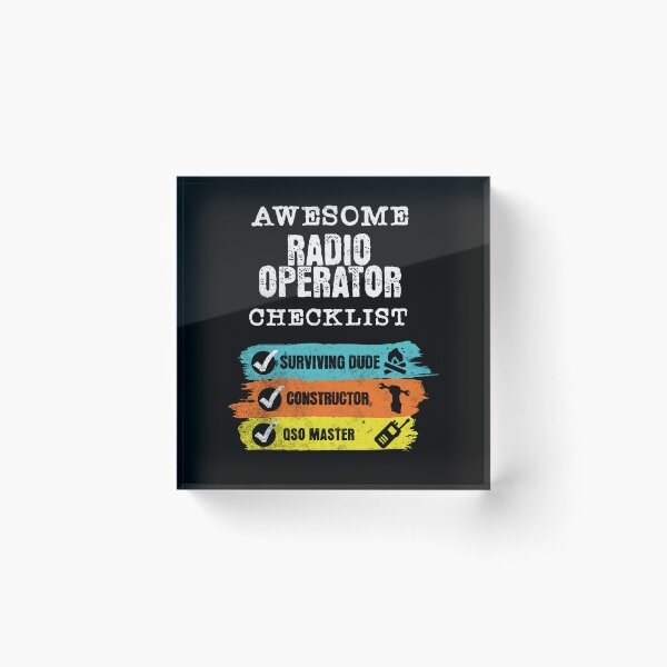 Item preview, Awesome Radio Operator Checklist Ham Radio Amateur Radio Cool Gifts For Amateur Radio Lovers Radio Operators Amateur Radio Enthusiast designed and sold by Waves-of-Art.