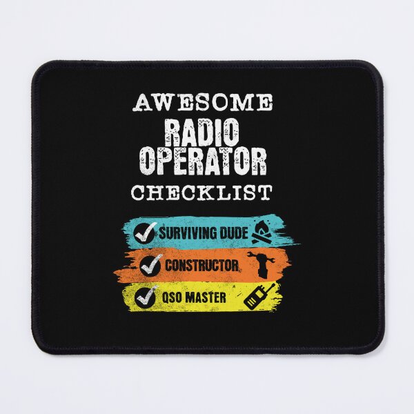 Item preview, Awesome Radio Operator Checklist Ham Radio Amateur Radio Cool Gifts For Amateur Radio Lovers Radio Operators Amateur Radio Enthusiast designed and sold by Waves-of-Art.