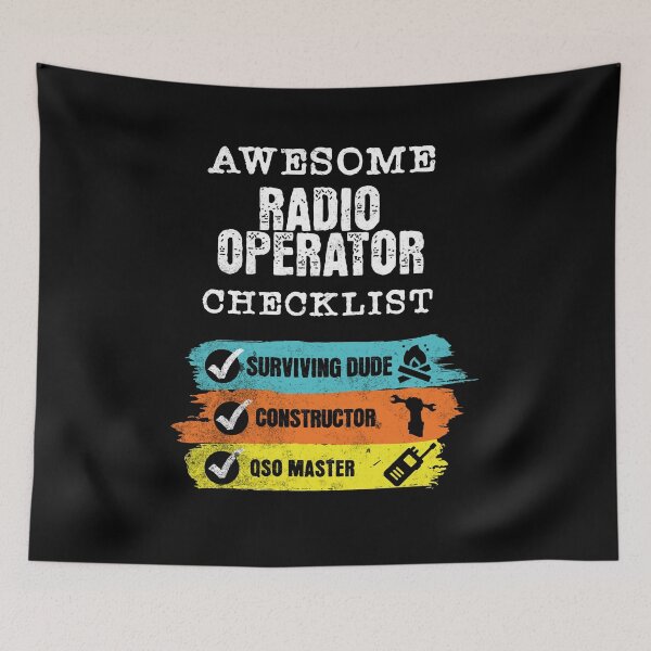 Item preview, Awesome Radio Operator Checklist Ham Radio Amateur Radio Cool Gifts For Amateur Radio Lovers Radio Operators Amateur Radio Enthusiast designed and sold by Waves-of-Art.