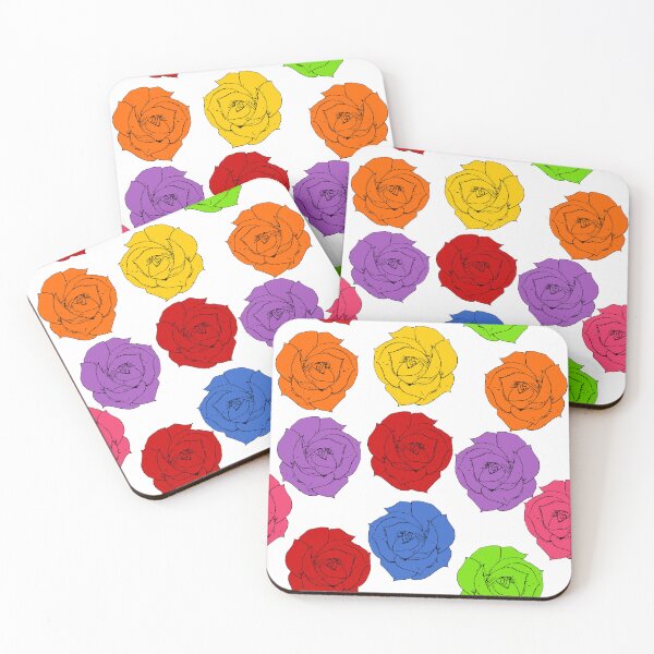 Item preview, Colourful Roses - Red, Orange, Yellow, Blue, Purple & Pink Roses designed and sold by HansiniDesigns.