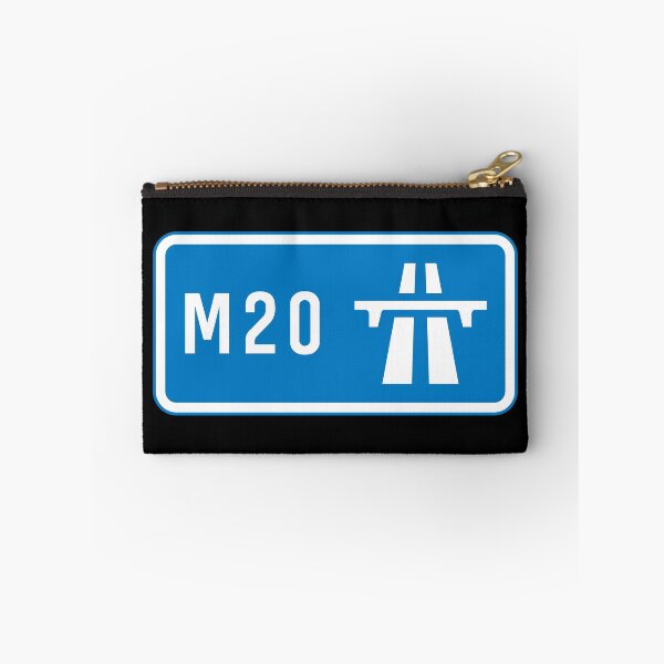 Item preview, Channel Tunnel Bound - Blue M20 Motorway Sign designed and sold by WilliamsonMedia.