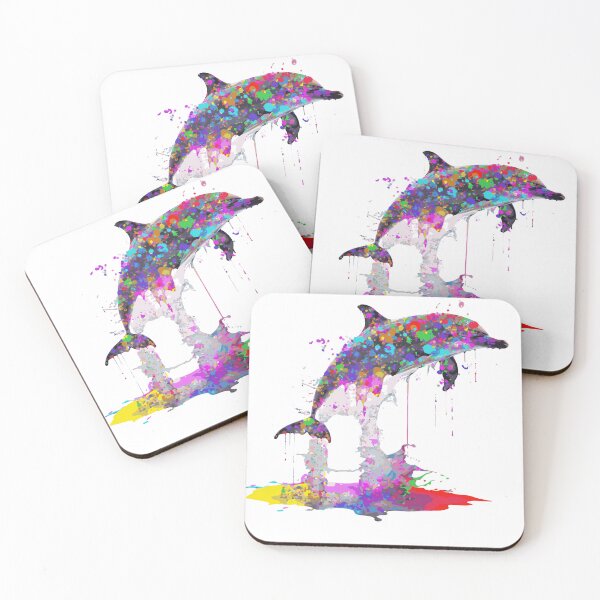 Item preview, Vibrant Dolphin: A Splash of Color designed and sold by LuxeDigiArt.