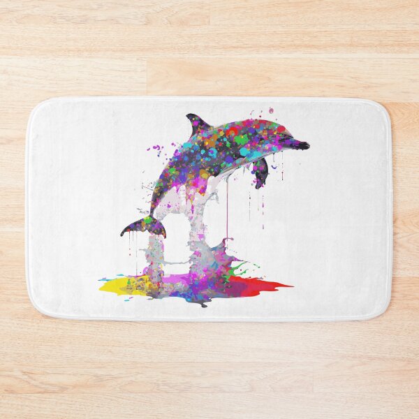 Item preview, Vibrant Dolphin: A Splash of Color designed and sold by LuxeDigiArt.
