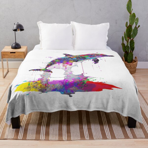 Item preview, Vibrant Dolphin: A Splash of Color designed and sold by LuxeDigiArt.