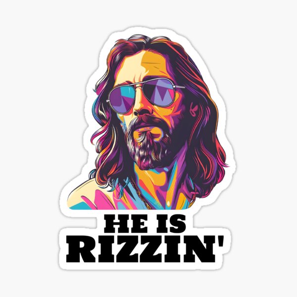 Item preview, He Is Rizzin' Funny Jesus With Sunglasses designed and sold by Leonardo Palumbo.