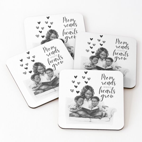 Item preview, Mom reads, Hearts Grow designed and sold by EazyStyles.