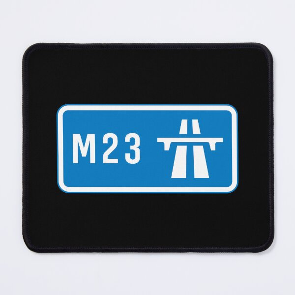 Item preview, West Sussex Bound - Blue M23 Motorway Sign designed and sold by WilliamsonMedia.