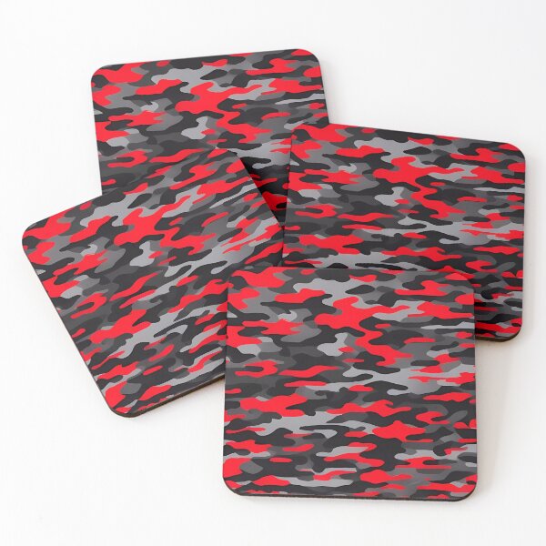 Item preview, Red and Black Camouflage designed and sold by TheCamoShop.