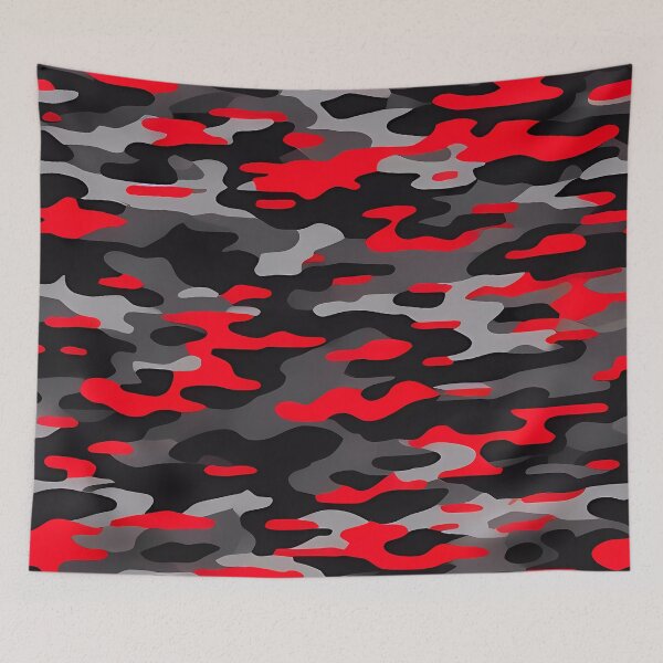 Item preview, Red and Black Camouflage designed and sold by TheCamoShop.