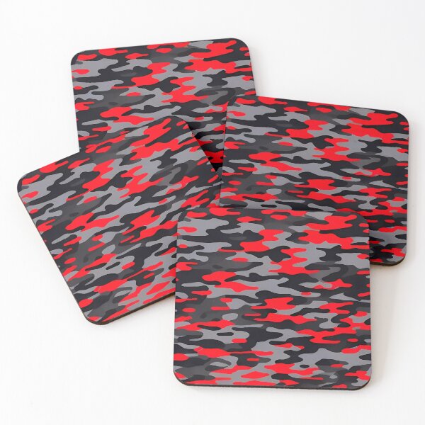 Item preview, Red and Black Camouflage designed and sold by TheCamoShop.