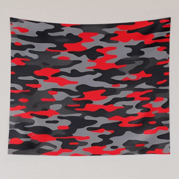 Item preview, Red and Black Camouflage designed and sold by TheCamoShop.