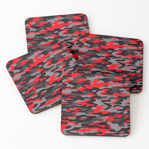 Item preview, Red and Black Camouflage designed and sold by TheCamoShop.