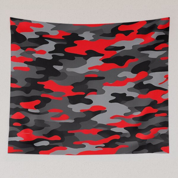 Item preview, Red and Black Camouflage designed and sold by TheCamoShop.