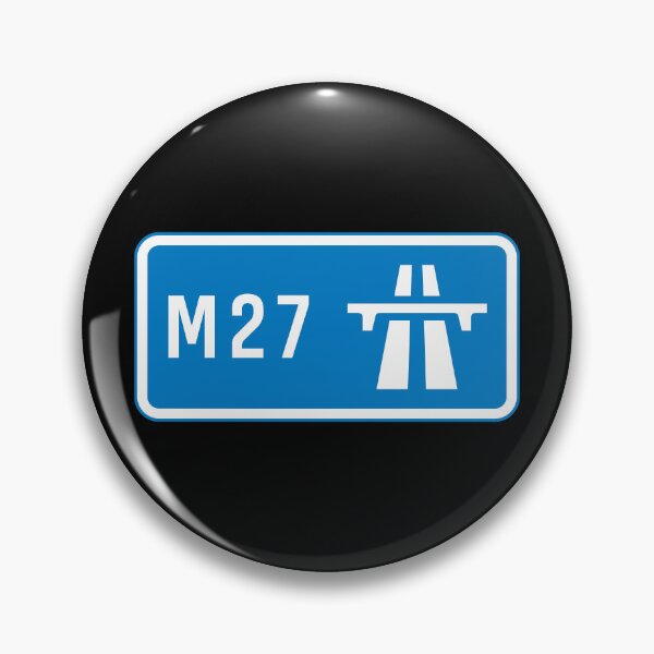 Item preview, Portsmouth  Bound - Blue M27 Motorway Sign designed and sold by WilliamsonMedia.