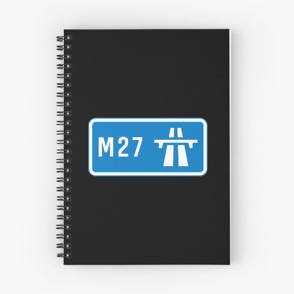Item preview, Portsmouth  Bound - Blue M27 Motorway Sign designed and sold by WilliamsonMedia.