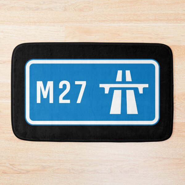 Item preview, Portsmouth  Bound - Blue M27 Motorway Sign designed and sold by WilliamsonMedia.