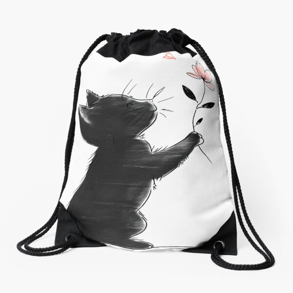 Aperçu de l'œuvre Fleur Déco Chat Noir créée et vendue par mando24895.