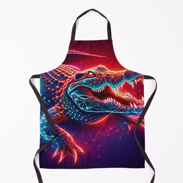 Item preview, Neon Polygonal Crocodile designed and sold by T-NeonSt.