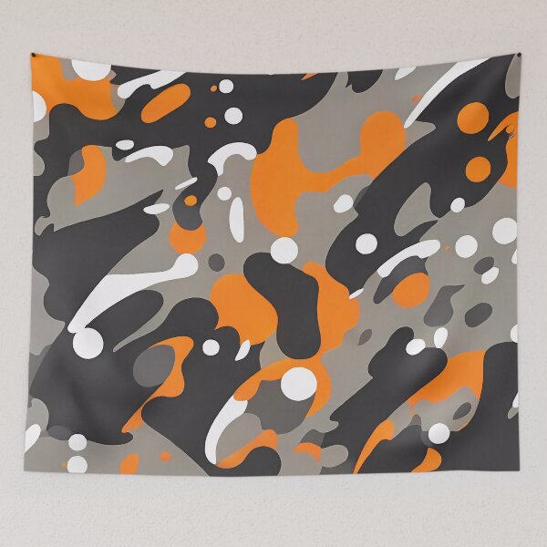 Artikelvorschau, Splatter-Orange-Tarnung entworfen und verkauft von TheCamoShop.