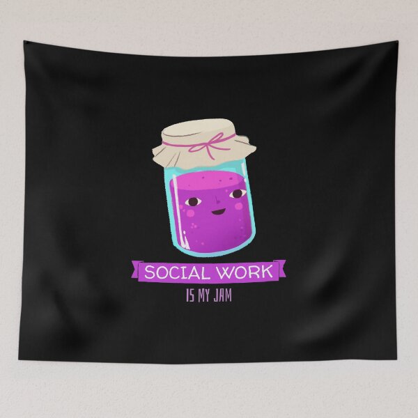 Item preview, Social work is my jam designed and sold by wittyprinttop.