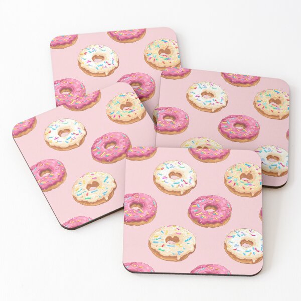 Item preview, Donuts Pink Doughnuts Pattern designed and sold by RR-Arts.