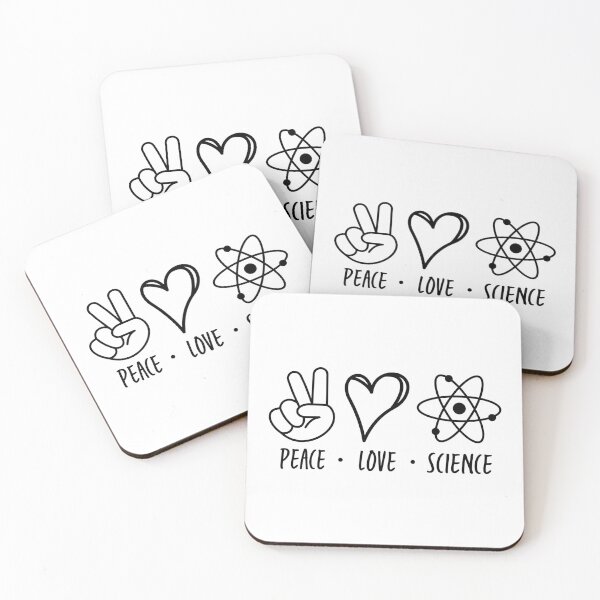 Item preview, Peace Love Science designed and sold by ScienceCorner.