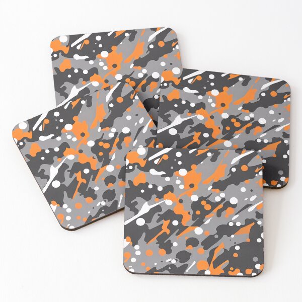 Item preview, Splatter Orange Camouflage designed and sold by TheCamoShop.