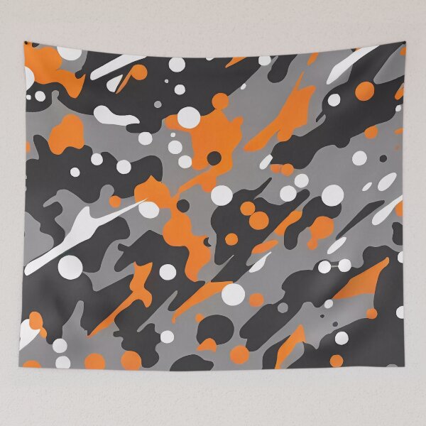 Artikelvorschau, Splatter-Orange-Tarnung entworfen und verkauft von TheCamoShop.