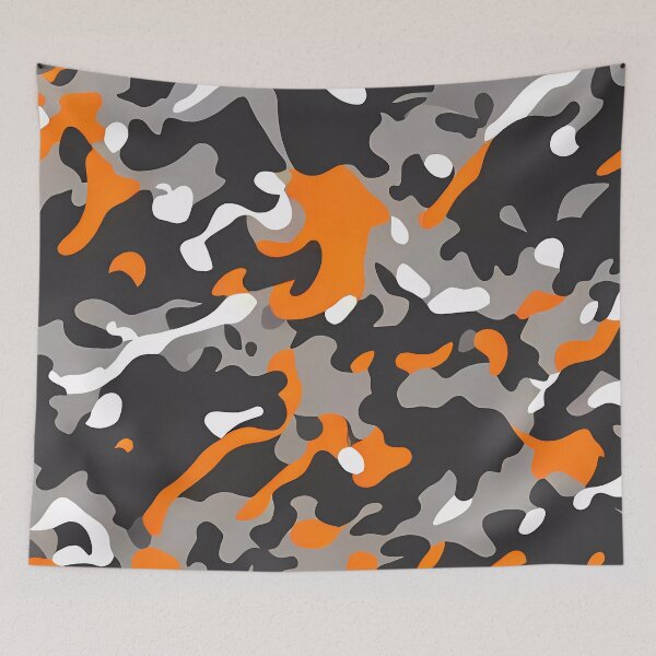 Artikelvorschau, Splatter-Orange-Tarnung entworfen und verkauft von TheCamoShop.