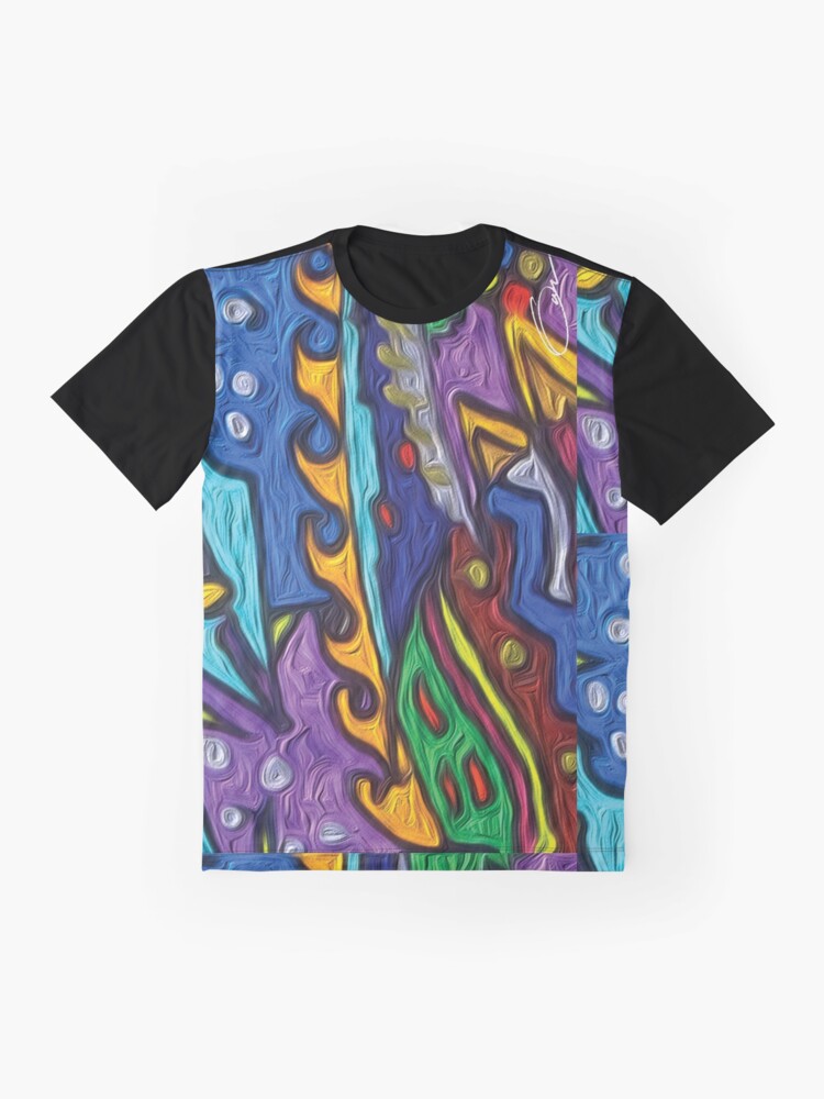 Thumbnail 4 of 5, Graphic T-Shirt, Whimsical sea view hand drawing with colorful flavors. designed and sold by GDRDesign.