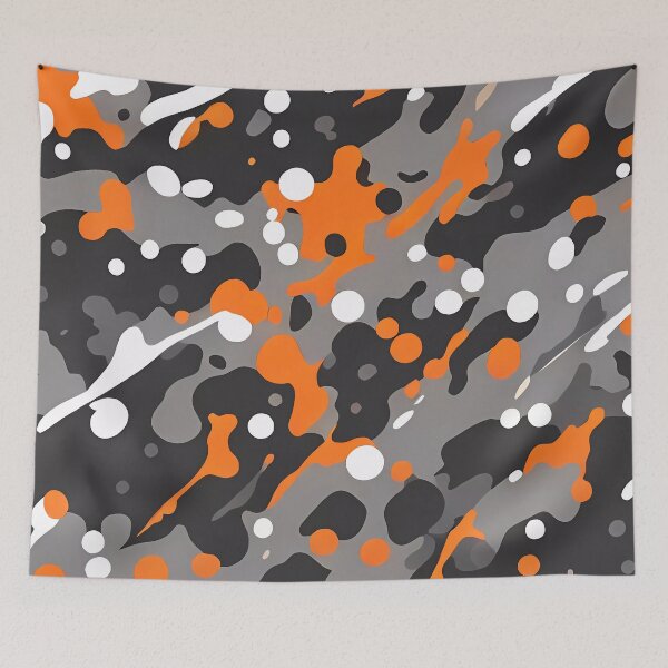 Artikelvorschau, Splatter-Orange-Tarnung entworfen und verkauft von TheCamoShop.