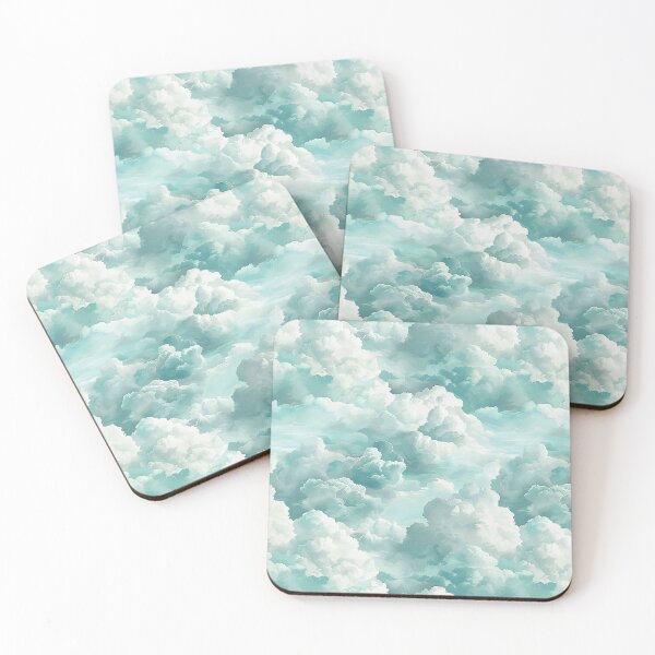 Item preview, Cyan Clouds, Seamless Pattern designed and sold by patternicco.